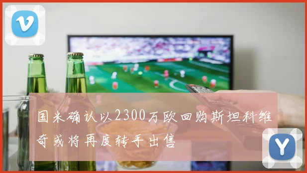 国米确认以2300万欧回购斯坦科维奇或将再度转手出售